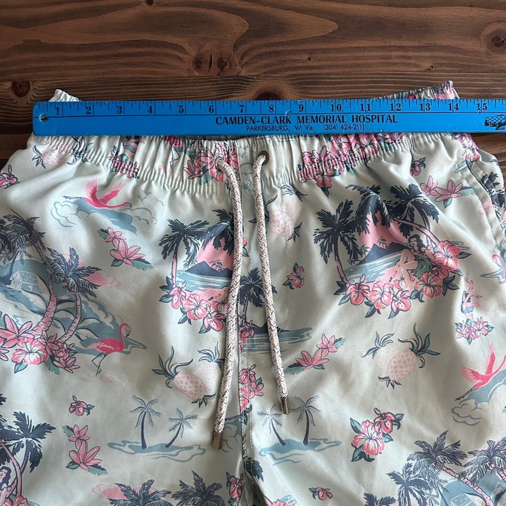 The Endless Summer Swim Trunks S Tropical Print - Picture 7 of 9